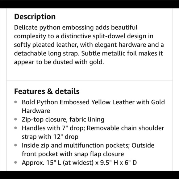 🔥 Coach Bag Python 🔥 - Picture 8 of 8